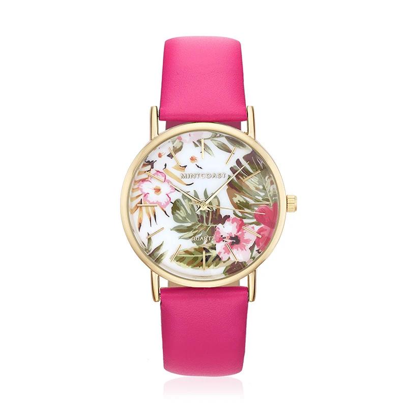 relojes de acero inoxidable, relojes de color, relojes, relojes de flores, accesorios online, mintcoast