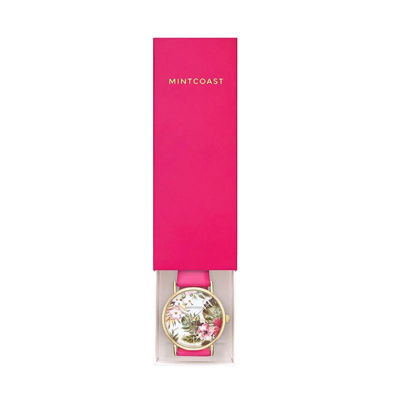 relojes de acero inoxidable, relojes de color, relojes, relojes de flores, accesorios online, mintcoast