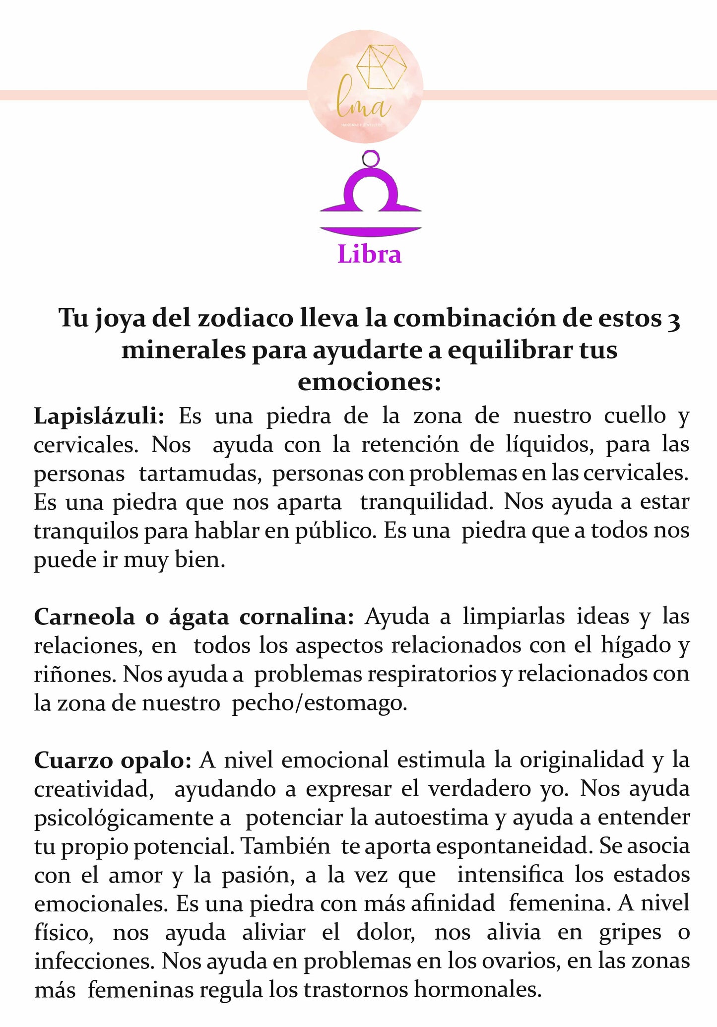 Libra Tu Pulsera del Zodíaco