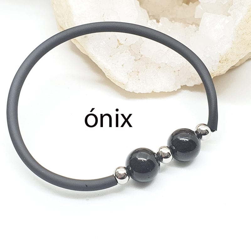 pulseas, pulseras con minerales, minerales naturales, piedras naturales, piedras preciosas, pulseras elasticas, joyas artesanas, esoterismo, piedras magicas, joyas online, onix