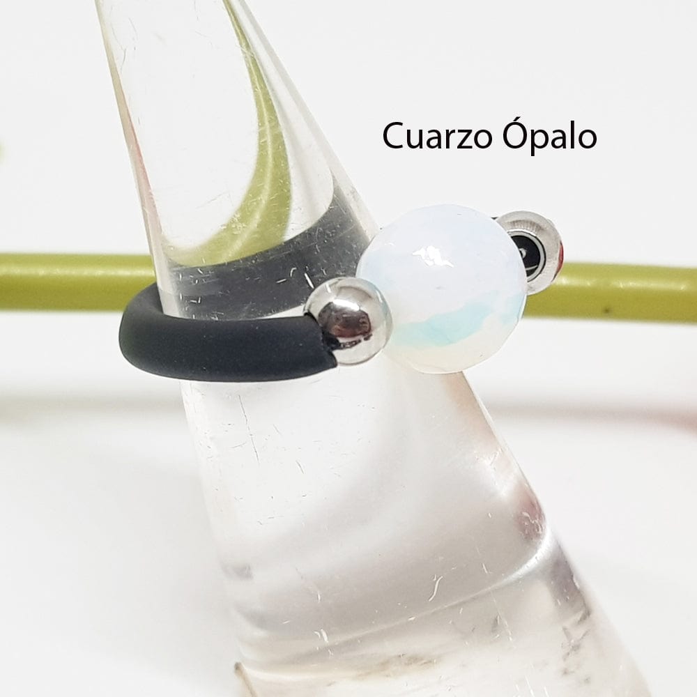 anillo mineral natural, anillo elastico, minerales naturales, Anillo Mineral Therapy - LaMineria Artesana, joyas artesanas, esoterisoa, piedras mágicas, piedras preciosas, anillos con minerales, opalo, cuarzo opalizado