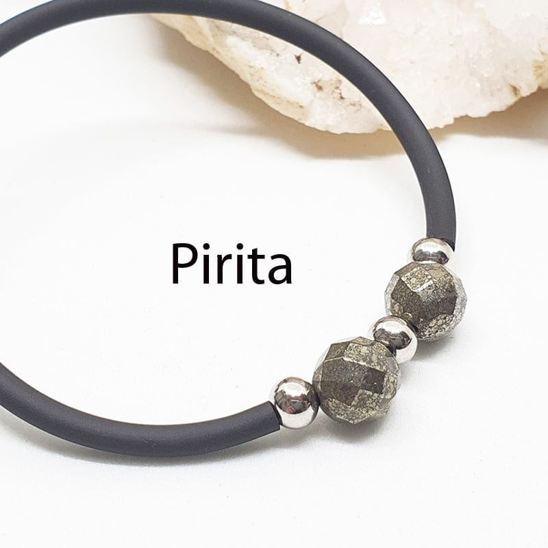 pulseas, pulseras con minerales, minerales naturales, piedras naturales, piedras preciosas, pulseras elasticas, joyas artesanas, esoterismo, piedras magicas, joyas online, pirita