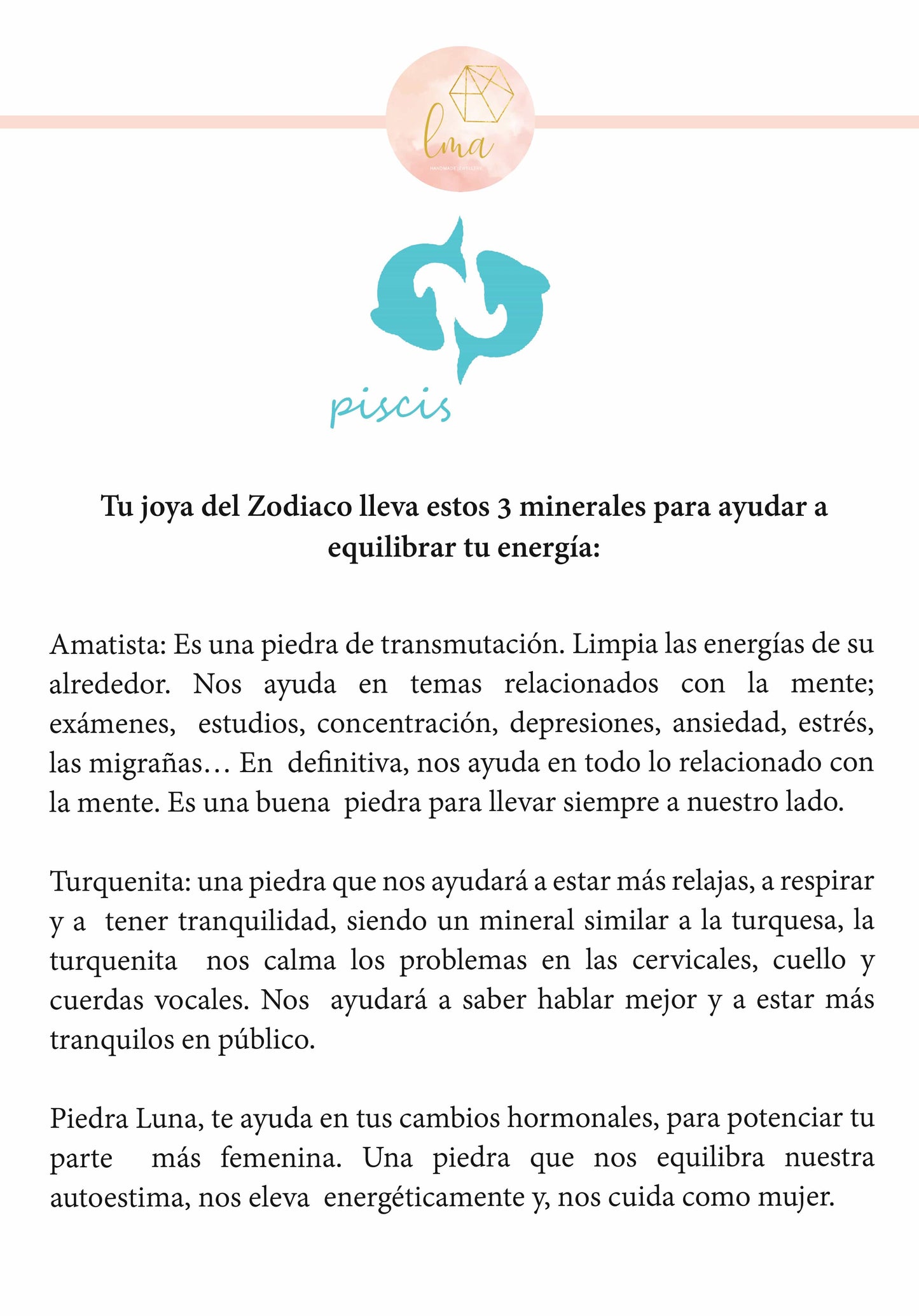 Piscis Tu pulsera del Zodíaco