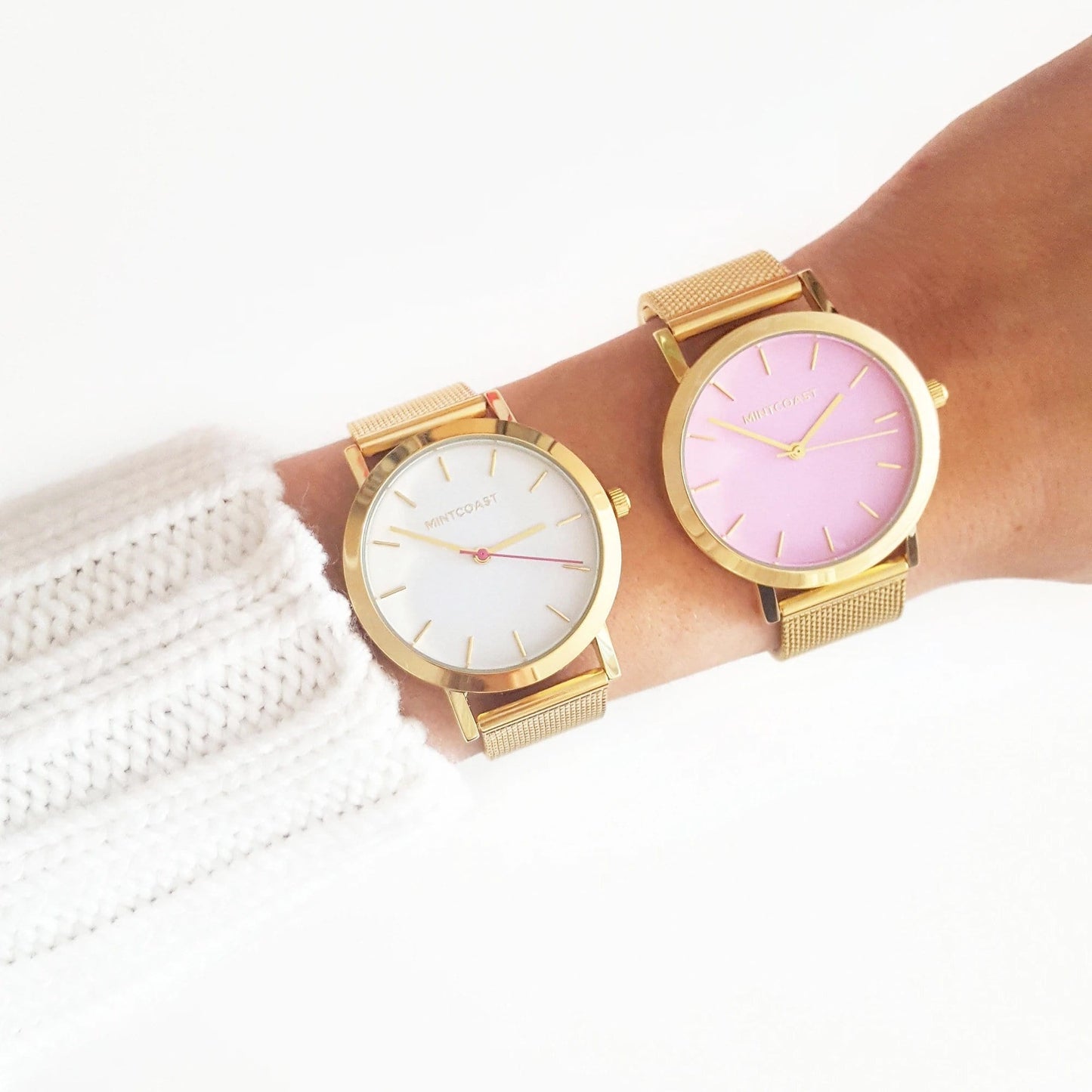 combinaciones, relojes de correa, reloj metalico, reloj acero inoxidable, watches stanless steel, relojes, accesorios de moda, Mintcoast, reloj rosa y dorado