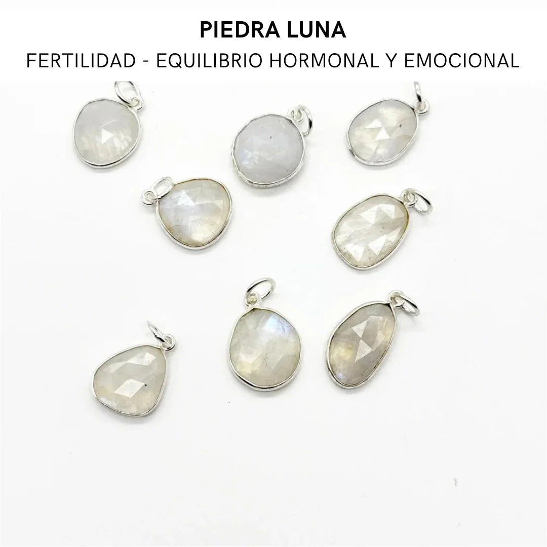Colgante Piedra Luna tallada