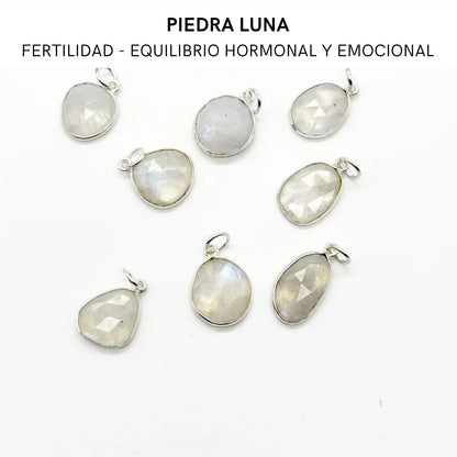 Colgante Piedra Luna tallada