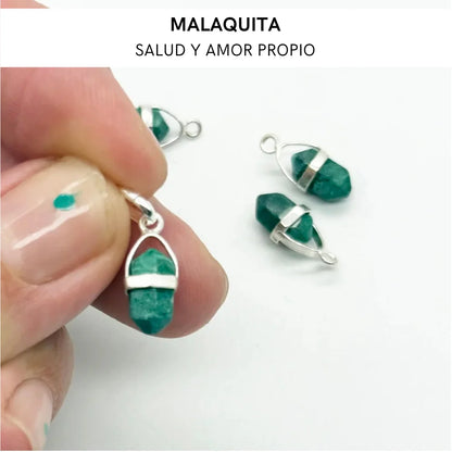 Colgante mini punta de Malaquita