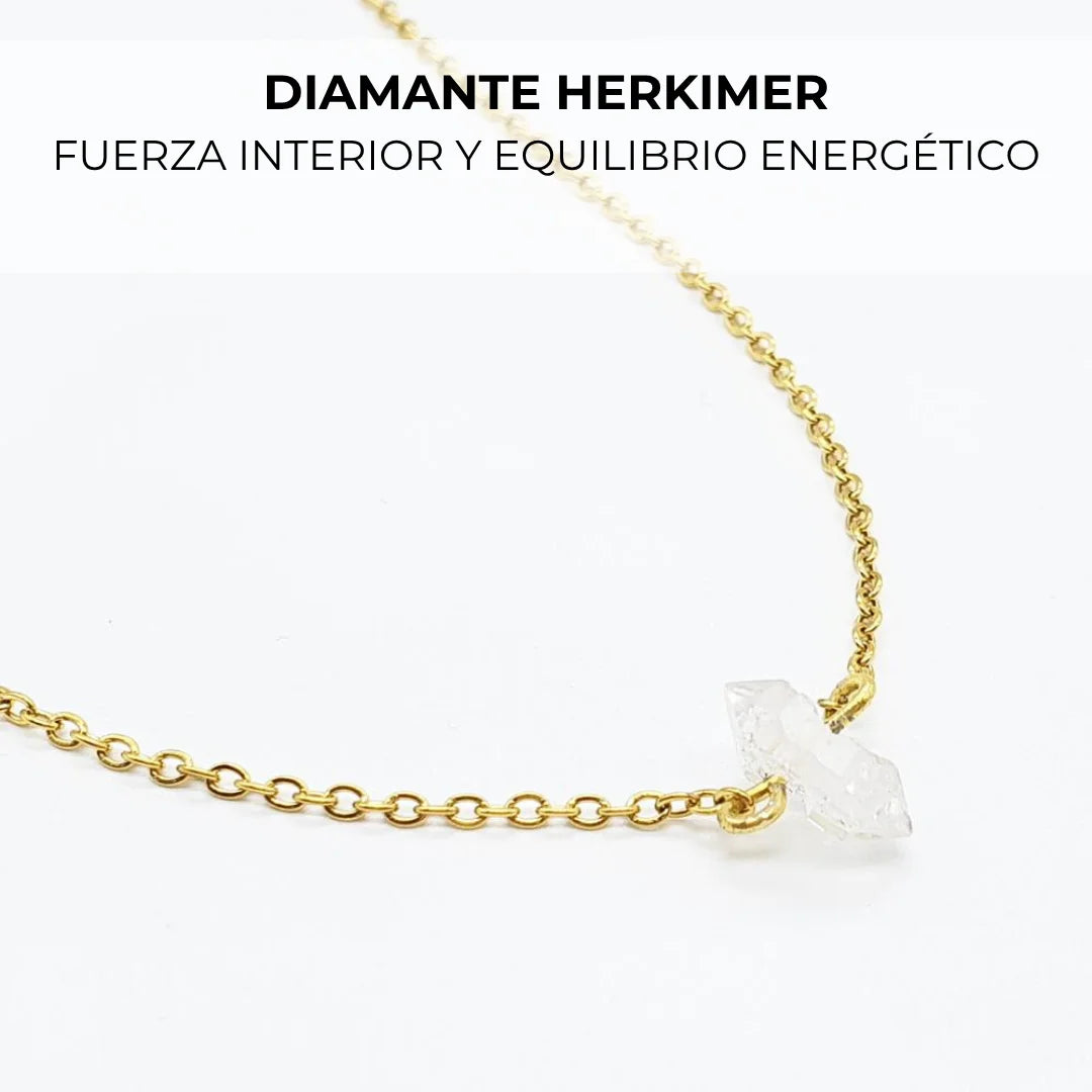 Collar con Diamante Herkimer natural