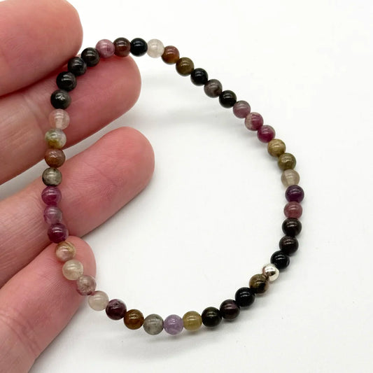 Pulsera finita de Turmalina de colores