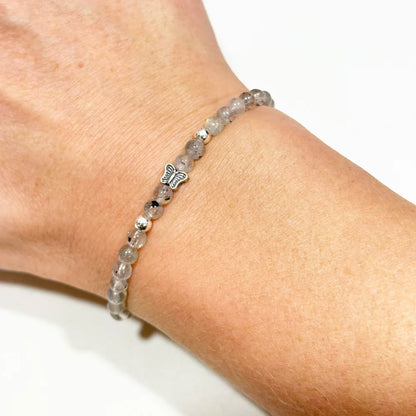 Pulsera Labradorita con Mariposa