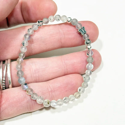 Pulsera Labradorita con Mariposa