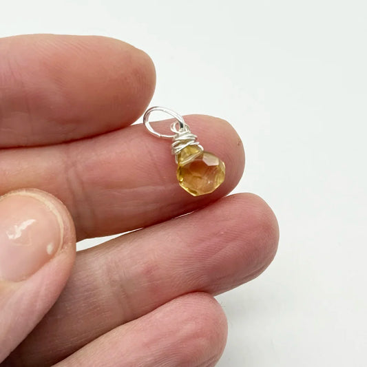 Colgante mini Lágrima de Citrino