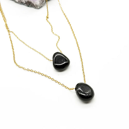 Colgante Lágrima de Turmalina negra para protección