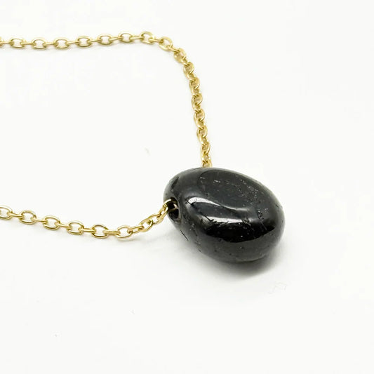 Colgante Lágrima de Turmalina negra para protección