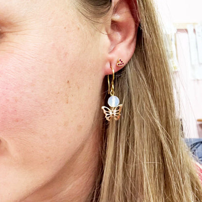 Pendientes Mariposa y Mineral