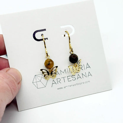 Pendientes Mariposa y Mineral