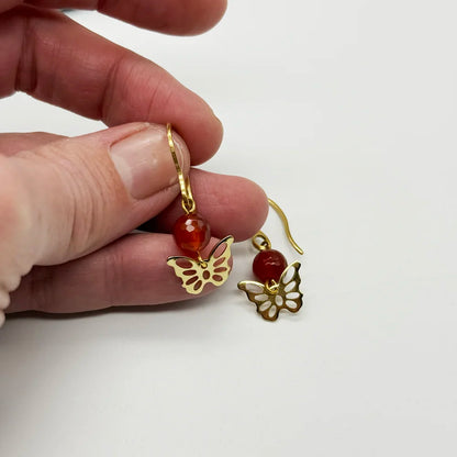 Pendientes Mariposa y Mineral