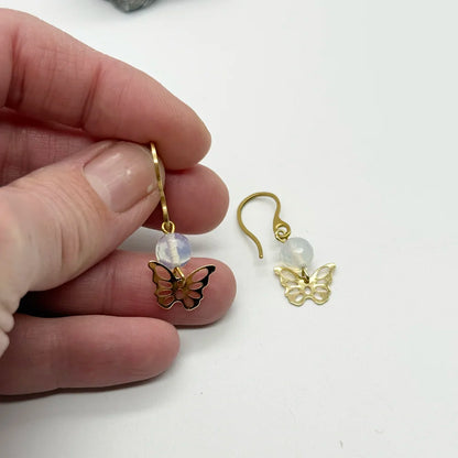 Pendientes Mariposa y Mineral