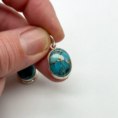 Colgante de Turquesa y Pirita para Relajarse