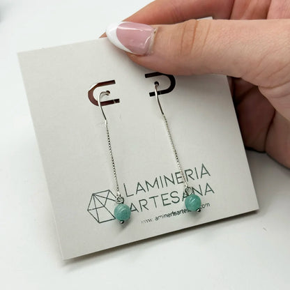 Pendientes Amazonita y plata 925º |