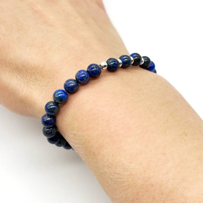Pulsera Lapislázuli y plata 925º | Intuición