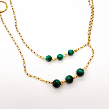 Collar de 3 Malaquita | Salud