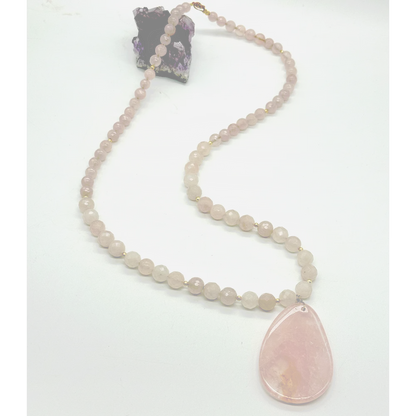 Collar Cuarzo Rosa | Amor propio y calma