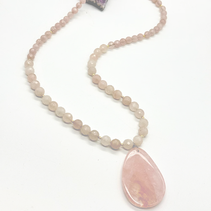 Collar Cuarzo Rosa | Amor propio y calma