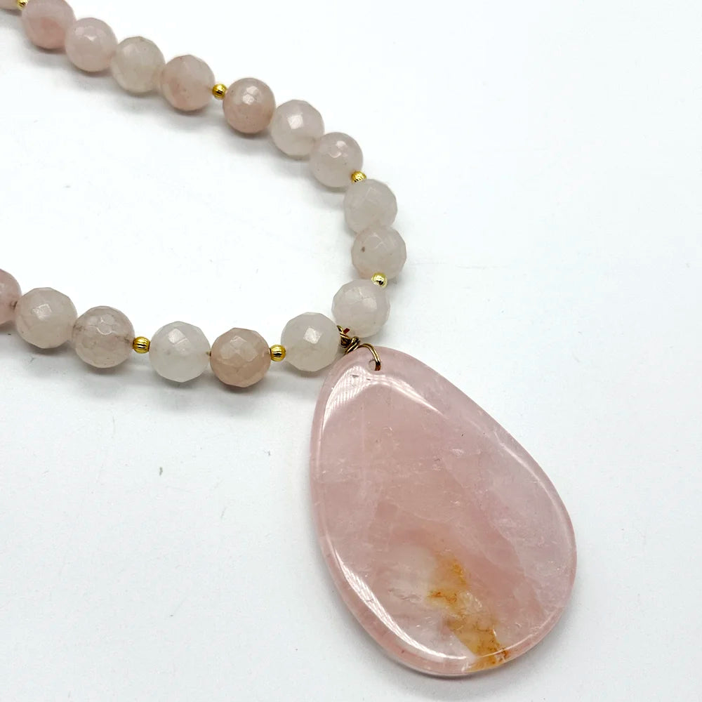 Collar Cuarzo Rosa | Amor propio y calma
