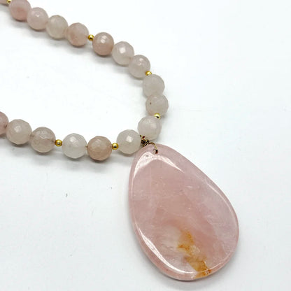 Collar Cuarzo Rosa | Amor propio y calma