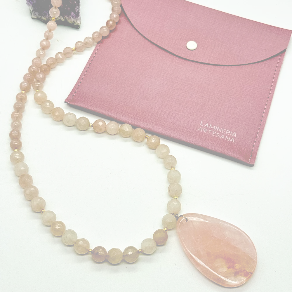 Collar Cuarzo Rosa | Amor propio y calma