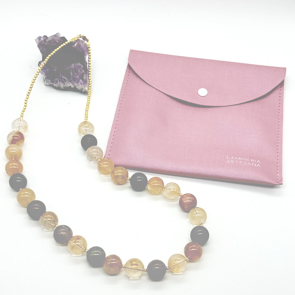 Collar Cuarzo rutilado | Equilibrio y protección