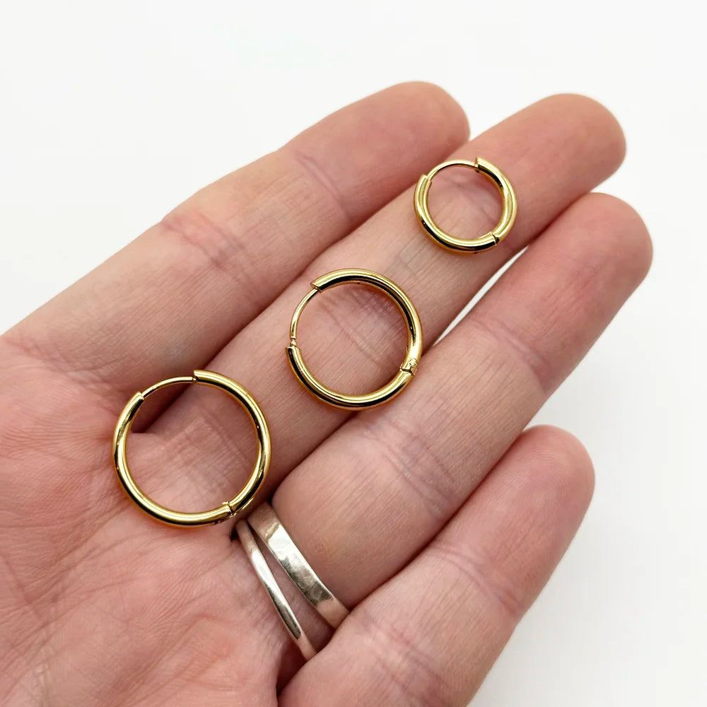 Smooth Stainless Steel Hoops