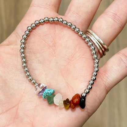 Pulsera de los Chacras con Bolitas