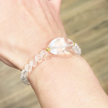 Pulsera de Cuarzo Blanco