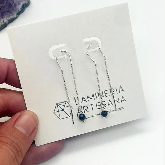 Pendientes Cadenita y Turmalina