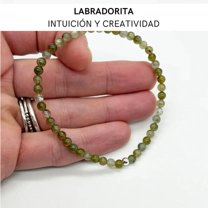 Pulsera finita Labradorita