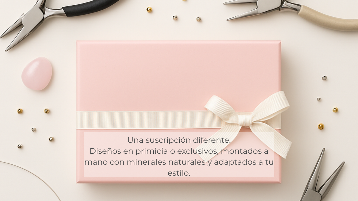 Box mensual de joyas artesanales con minerales naturales