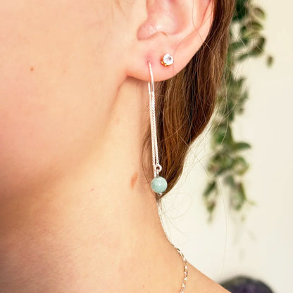 Pendientes Amazonita y plata 925º |