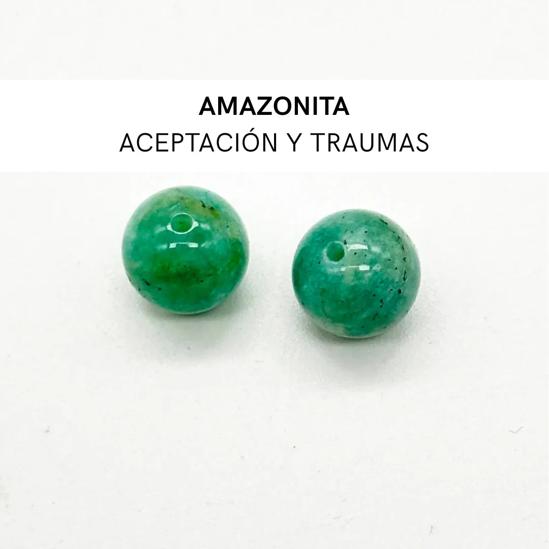 Pendientes largos con Flor y Mineral