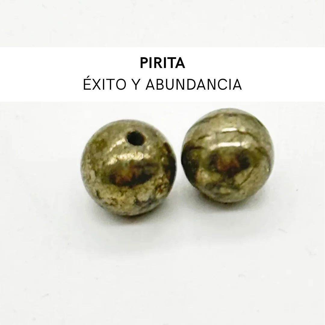 Pendientes largos con Flor y Mineral