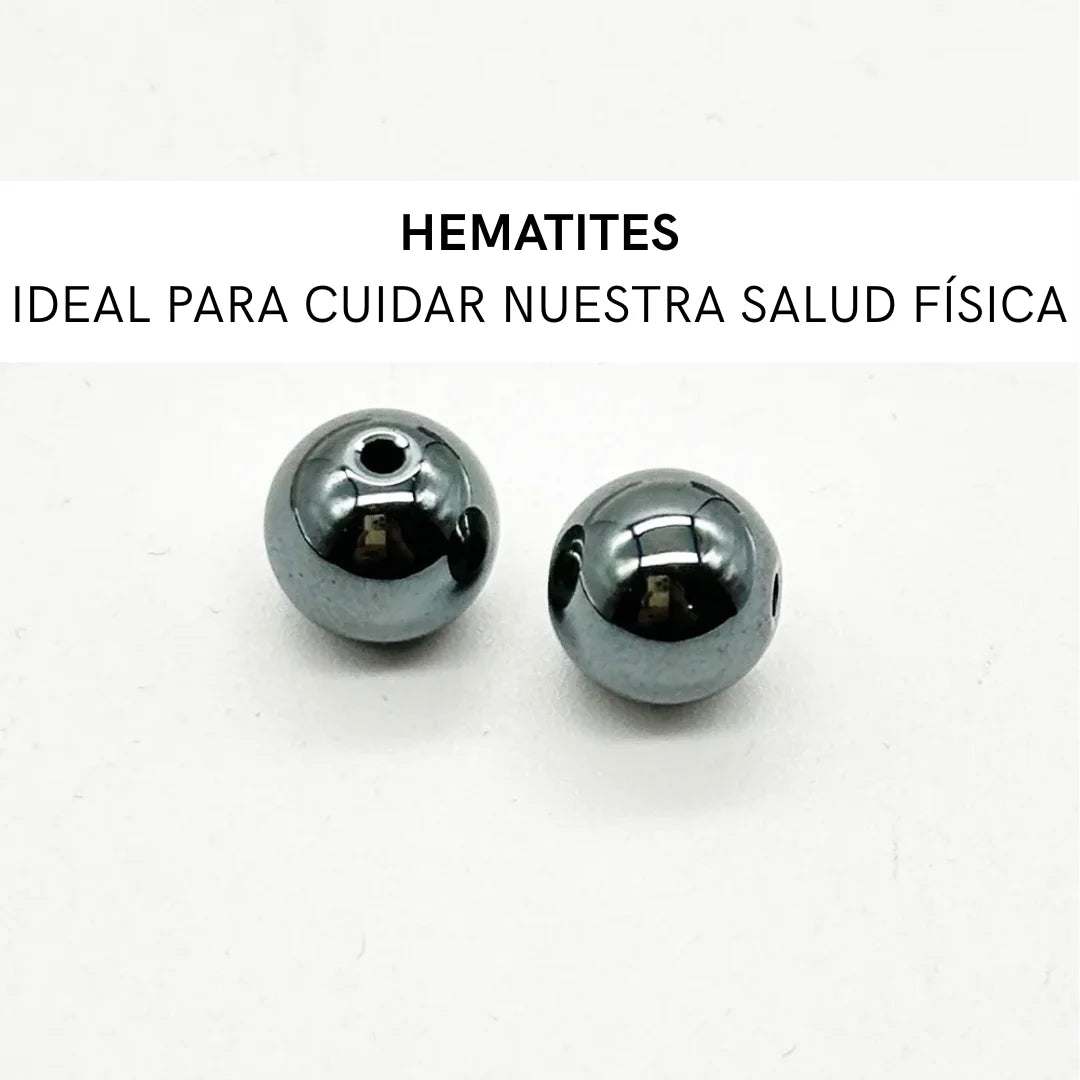 Pendientes largos con Flor y Mineral