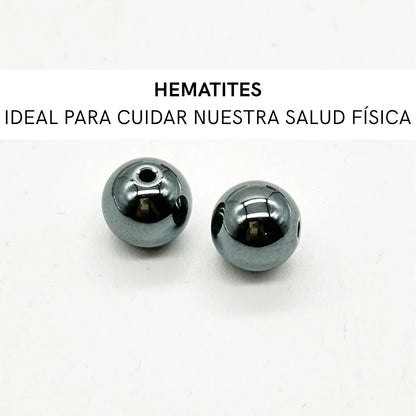 Pendientes largos con Flor y Mineral