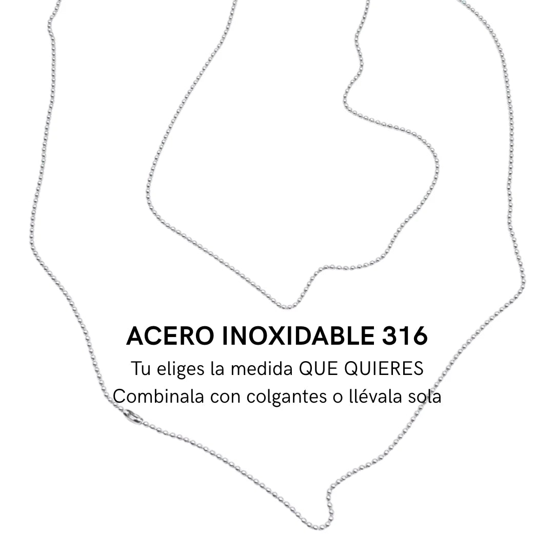 Cadena Larga para Colgantes · Acero Inoxidable / Baño de Oro