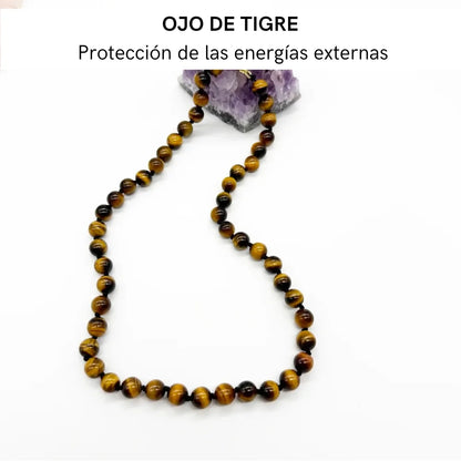 Collar Ojo de Tigre para protección