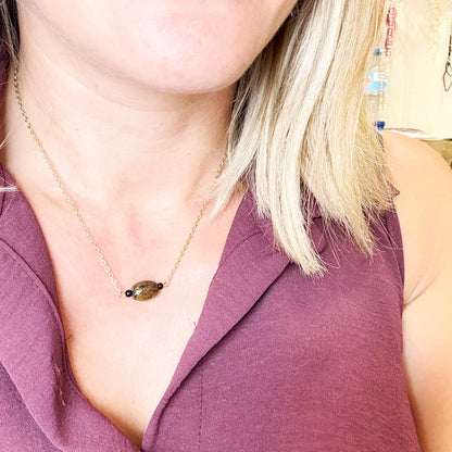 Collar de protección con Turmalina y Broncita