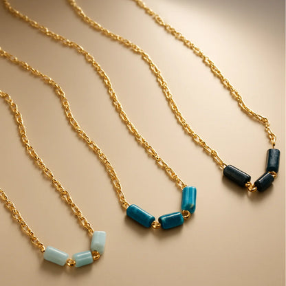 Collar Tres Minerales | Calma, Comunicación e Intuición