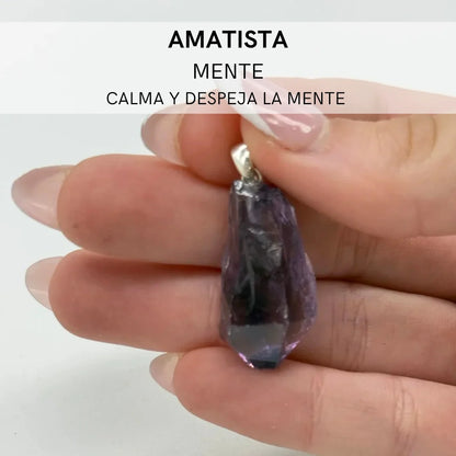 Colgante Mineral en bruto | Protrección - Fuerza - Amor