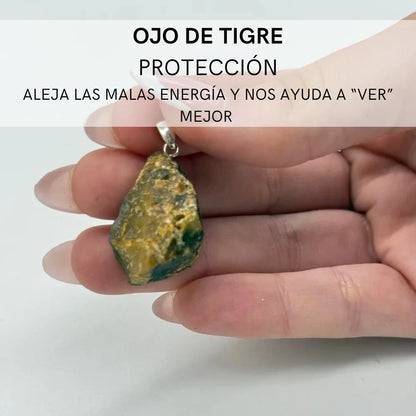 Colgante Mineral en bruto | Protrección - Fuerza - Amor