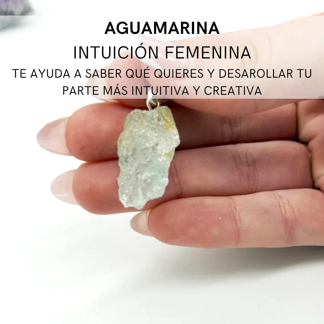 Colgante Mineral en bruto | Protrección - Fuerza - Amor